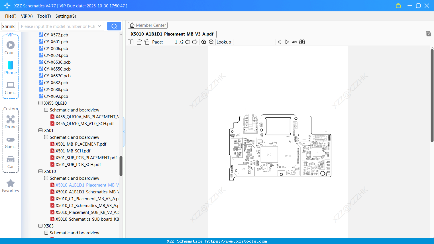 Infinix X5010_A1B1D1_Placement_MB_V3_A